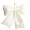 White Padded Fabric Bow Christmas Bells And Bows|
