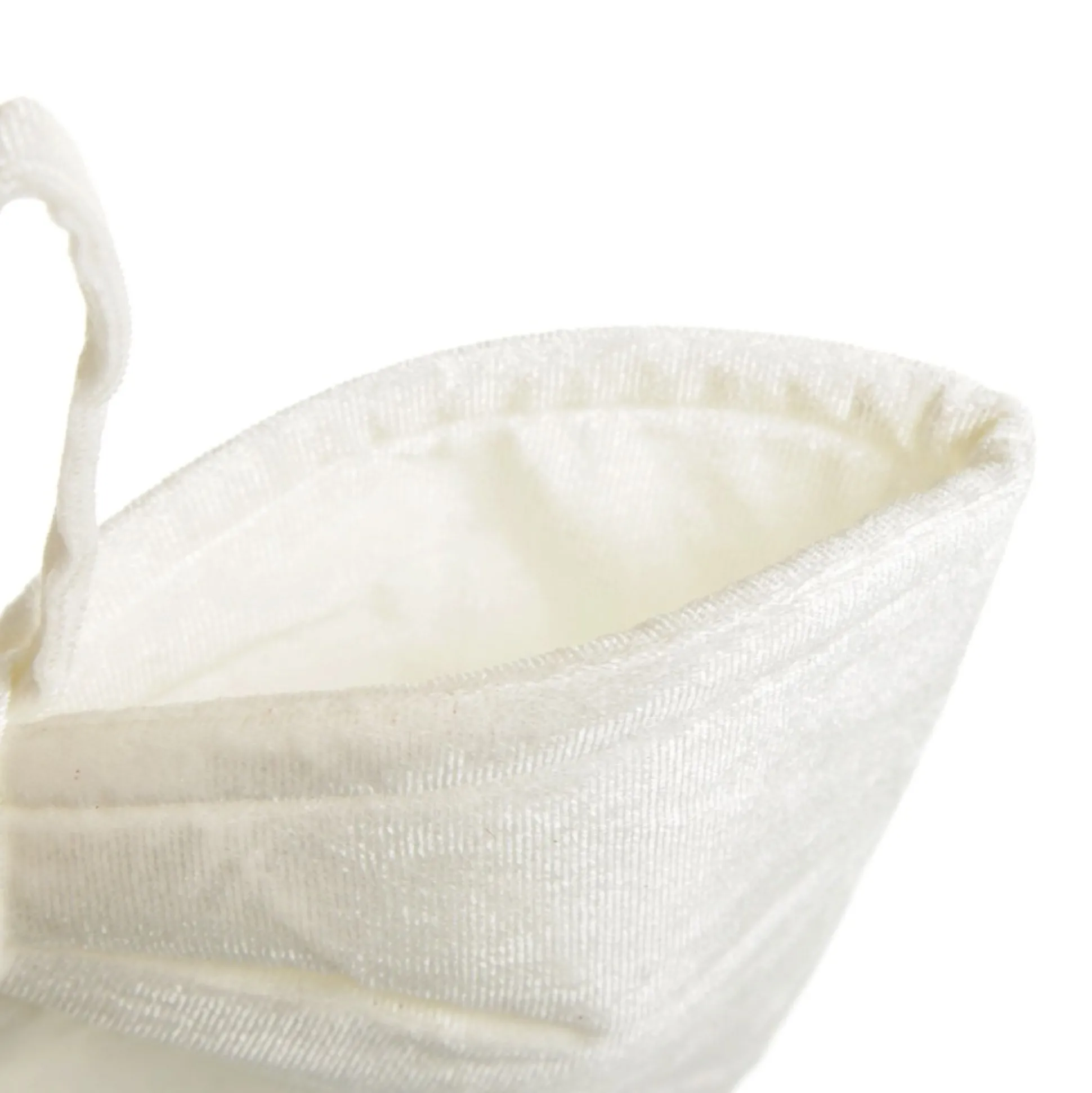 White Padded Velvet Bow Christmas Bells And Bows|