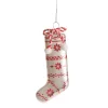 White Patterned Stocking Christmas Decoration Christmas Tree Decorations|