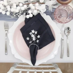 White Scallop Rim Charger Plate Christmas Table Decor|