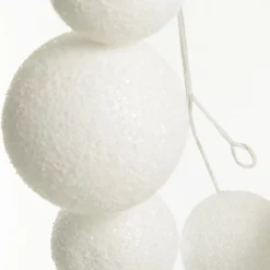 White Snowball Christmas Garland Tree Garlands|