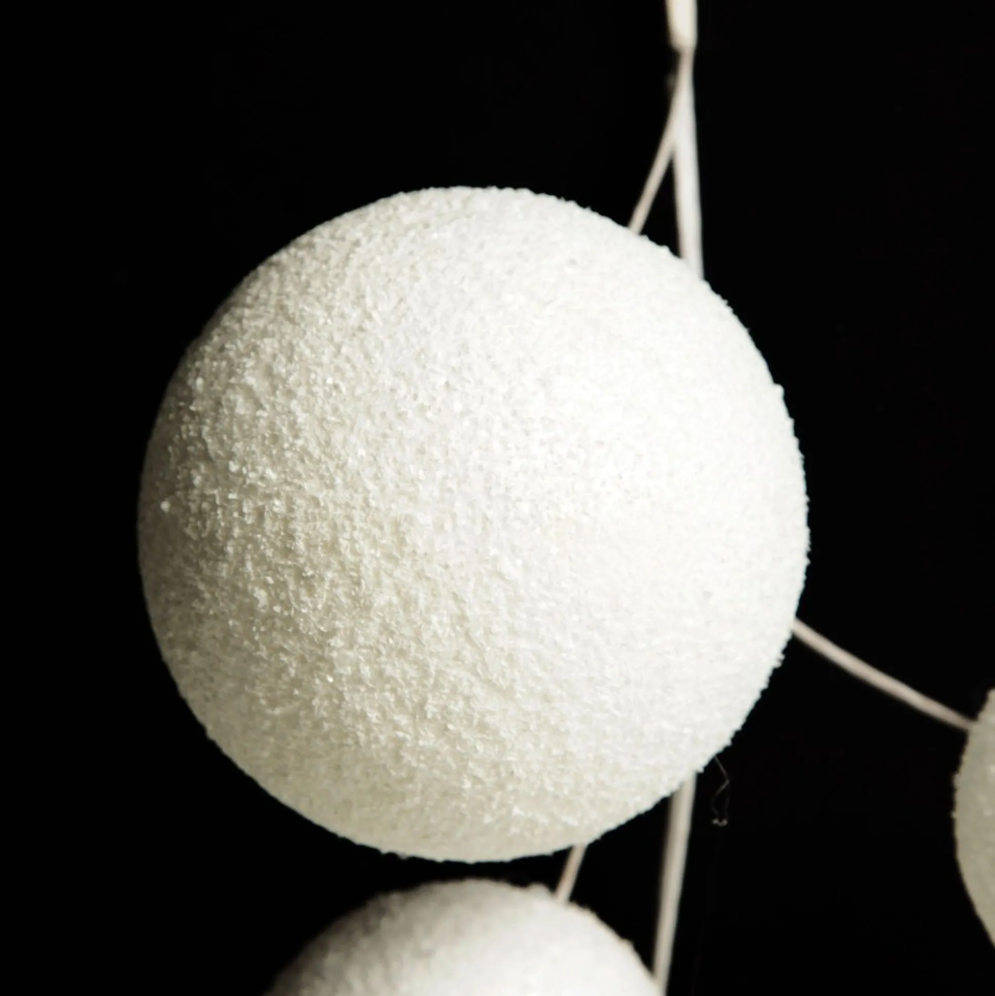 White Snowball Christmas Garland Tree Garlands|