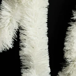 White Thick Christmas Tinsel Garland Tree Garlands|