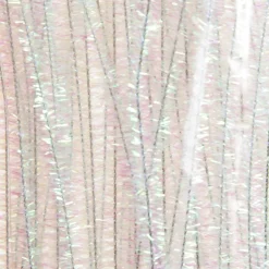 White Tinsel Chenille Stem Pipe Cleaners - Pack of 45 Christmas Craft Supplies|