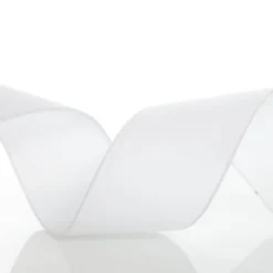 White Velvet Wired Christmas RIbbon - 6.5cm Ribbons|