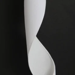 White Velvet Wired Christmas RIbbon - 6.5cm Ribbons|