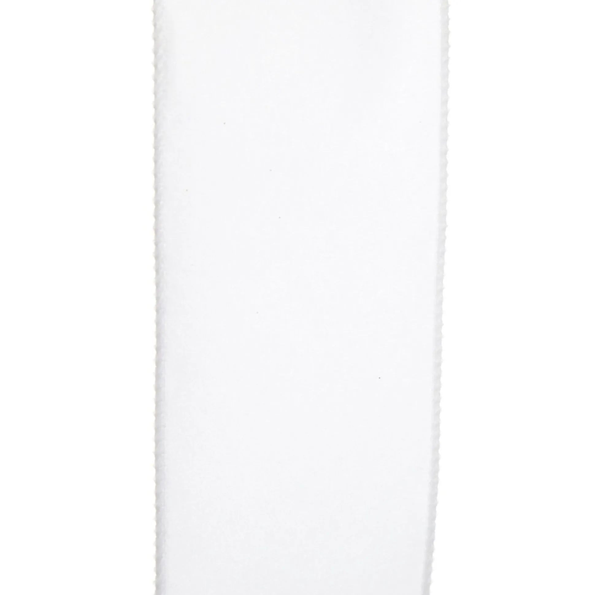 White Velvet Wired Christmas RIbbon - 6.5cm Ribbons|