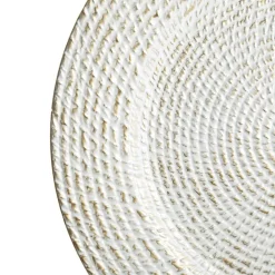 White Washed Gold Christmas Charger Plate Christmas Table Decor|