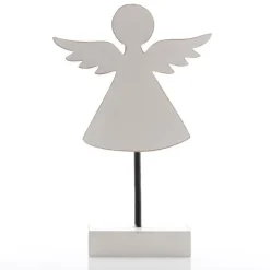 White Wooden Angel Ornament Christmas Ornaments|