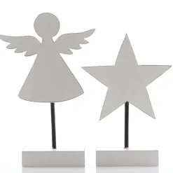 White Wooden Star Ornament Christmas Ornaments|