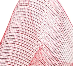 Wide Metallic Red Decomesh Roll Diy Wreaths|