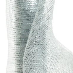 Wide Metallic Silver Decomesh Roll Diy Wreaths|