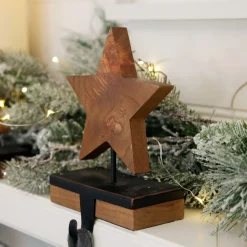 Wood Star Christmas Stocking Hanger Stocking Hangers|