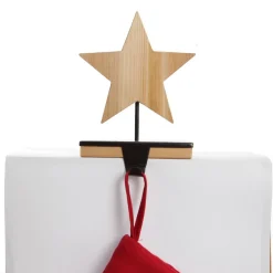 Wood Star Christmas Stocking Hanger Stocking Hangers|