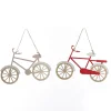 Wooden Bike Christmas Decoration - Set of 2 Christmas Tree Decorations|