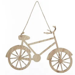 Wooden Bike Christmas Decoration - Set of 2 Christmas Tree Decorations|