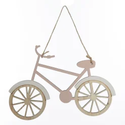 Wooden Bike Christmas Decoration - Set of 2 Christmas Tree Decorations|