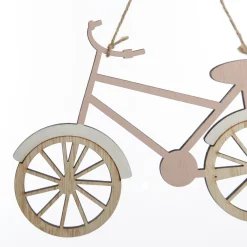 Wooden Bike Christmas Decoration - Set of 2 Christmas Tree Decorations|