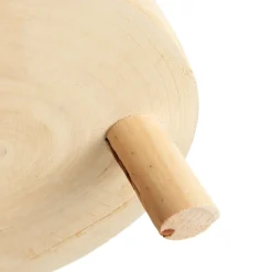 Wooden Footed Round Wooden Table Centrepiece Christmas Table Decor|