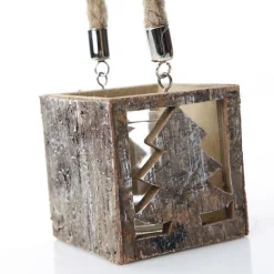 Wooden Tree Votive Candle Box Christmas Candles And Scents|