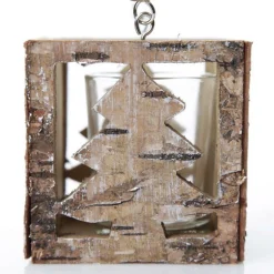 Wooden Tree Votive Candle Box Christmas Candles And Scents|